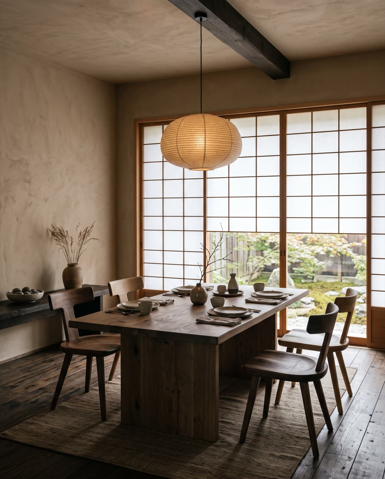 Japandi dining room redesign