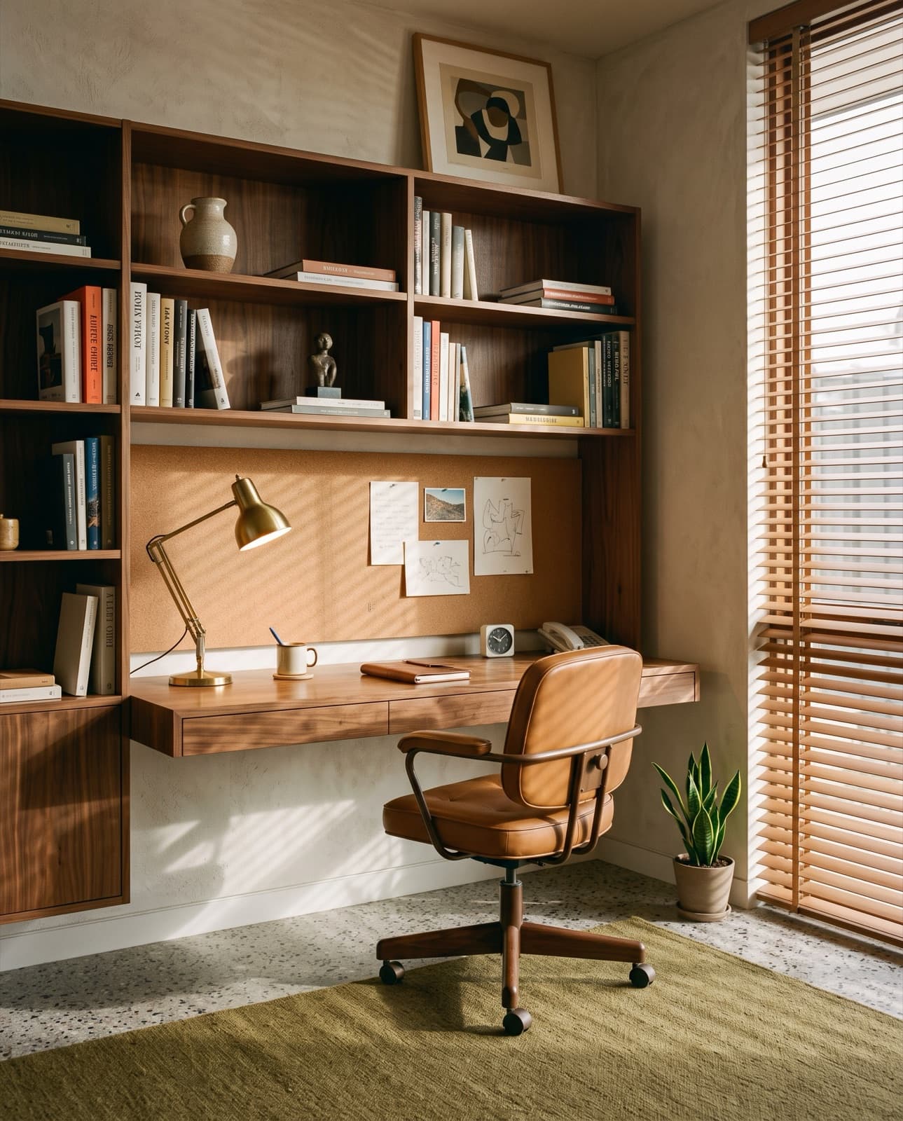 Mid-century home office redesign